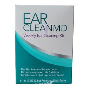 EAR CLEAN MD WEEKLY EAR CLEANING KIT With 6 PREMIXED STICK PACKS